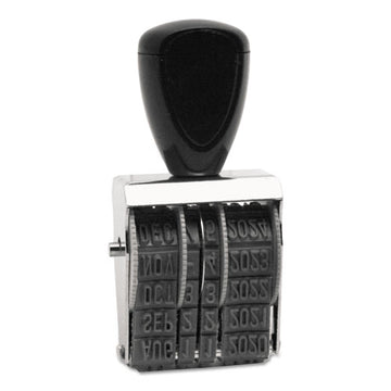 Trodat® Rubber Date Stamp, Conventional, Type Size 1 1-2, Four Bands freeshipping - TVN Wholesale